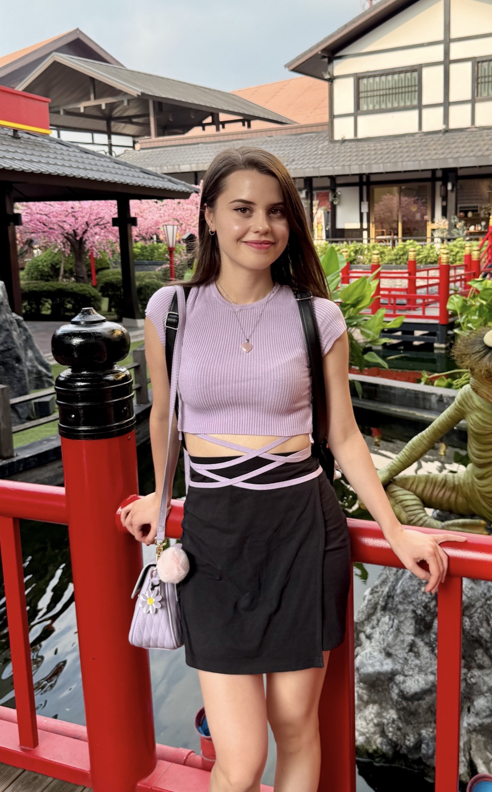 Jamie Young visiting a Japanese garden